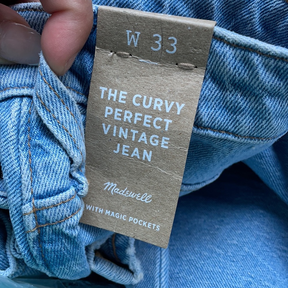 NWT Madewell The Curvy Perfect Vintage Jean in Fiore Wash - Picture 8 of 15